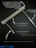 Custom Coiled Type-C Aviator Cable for Mechanical Keyboards – 8K Magnetic Switch Data Cable - Titan Nation