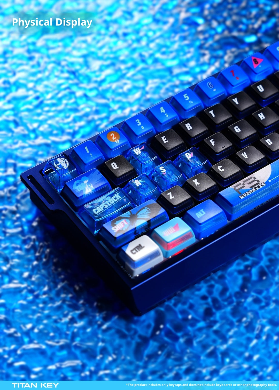 Persona 3 Reload Keycaps Set – PBT Dye-Sub Blue Nuclear Style
