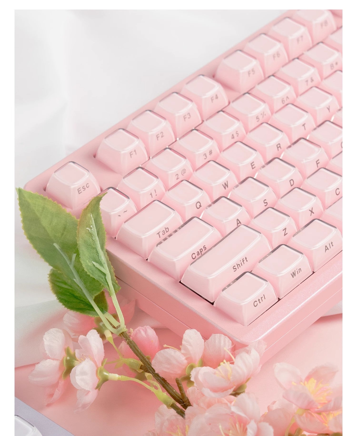 Crystal Jelly Side-Engraved Heart Keycaps – OEM Profile for Wooting - Titan Nation
