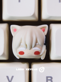 Rem & Ram Anime Artisan Keycap for Mechanical Keyboard Gift