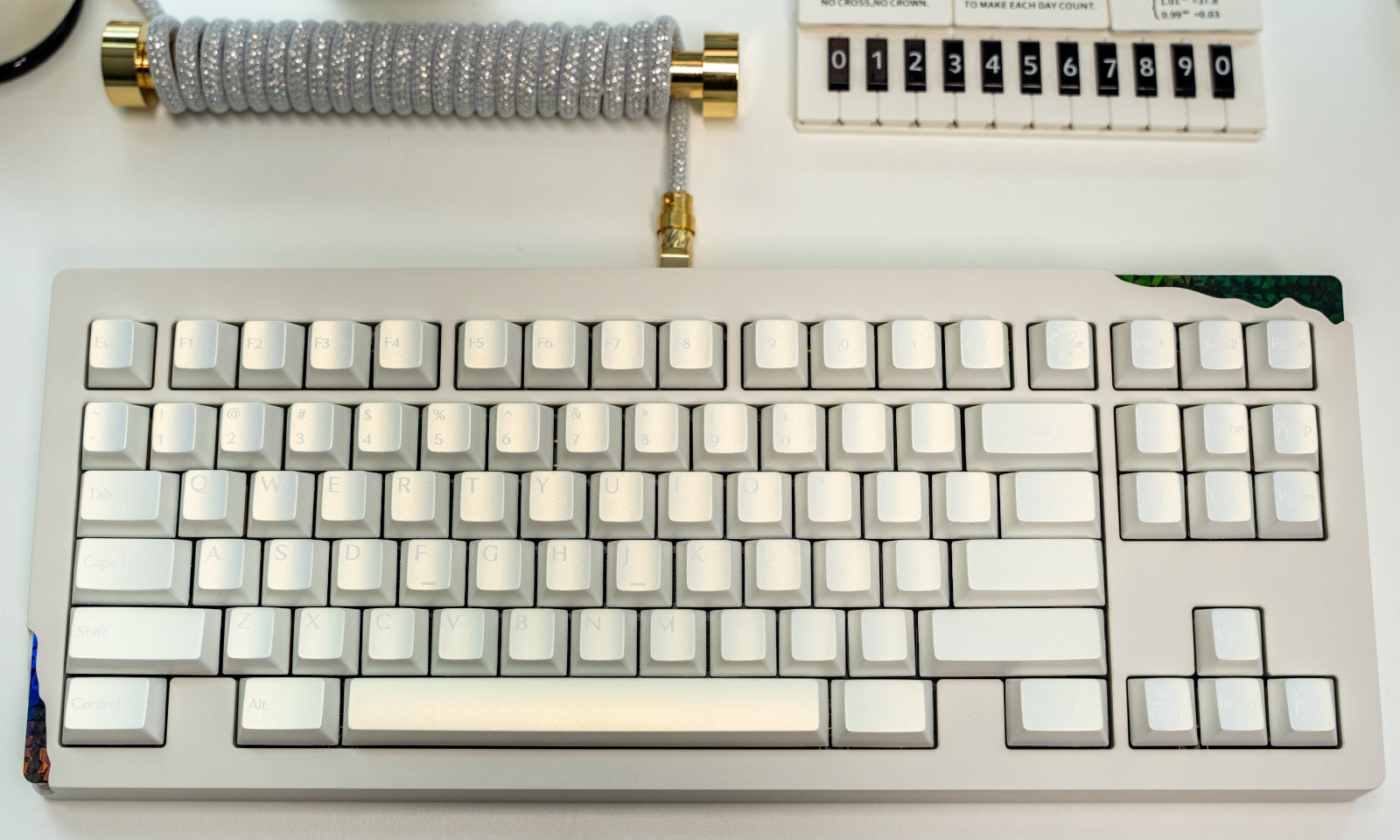 Iridescent Pearl Keycaps – Cherry Profile PBT 1.7mm for Wooting 75 - Titan Nation