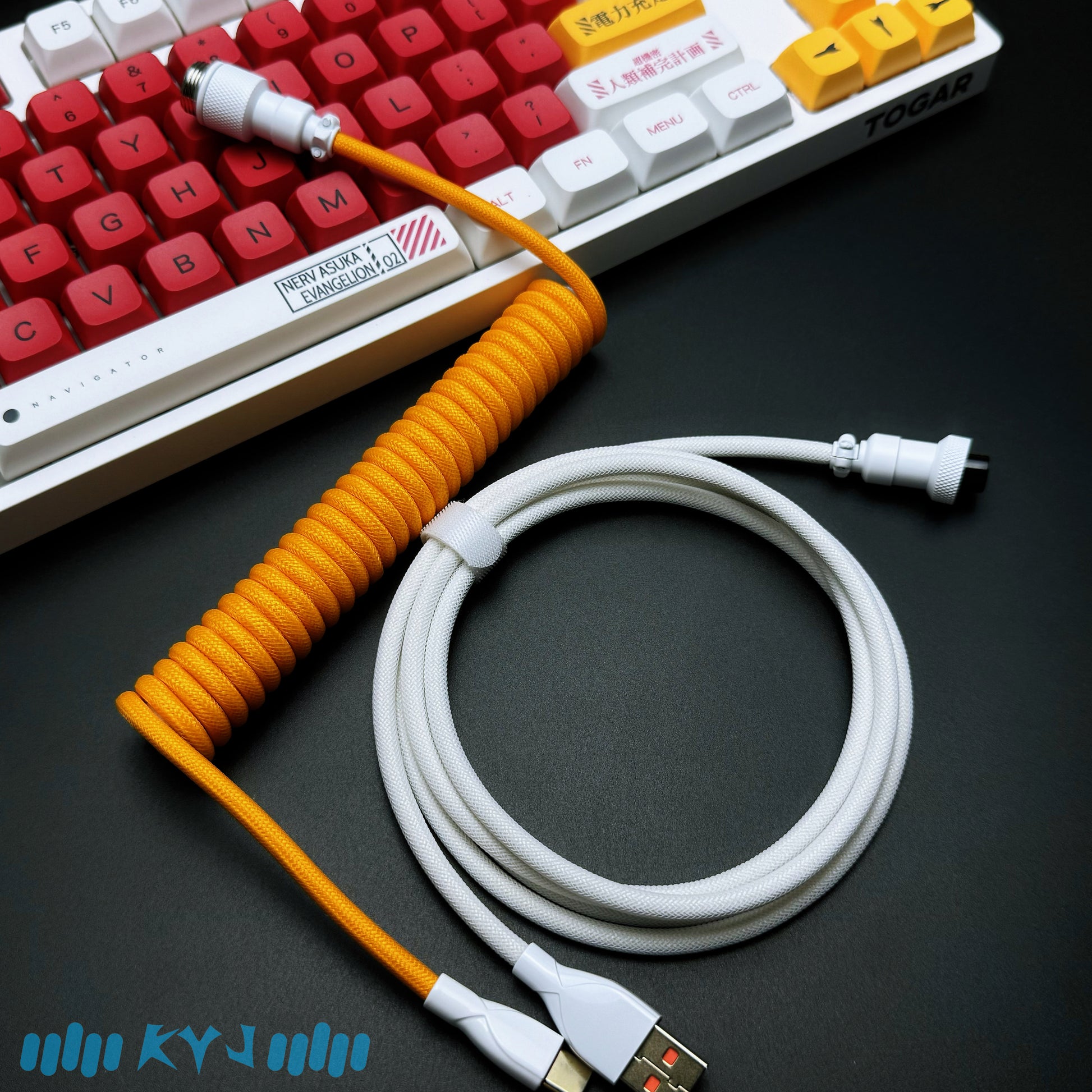 Custom Coiled Type-C Aviator Cable for Mechanical Keyboards – 8K Magnetic Switch Data Cable - Titan Nation