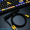 Custom Coiled Type-C Aviator Cable for Mechanical Keyboards – 8K Magnetic Switch Data Cable - Titan Nation