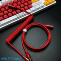 Custom Coiled Type-C Aviator Cable for Mechanical Keyboards – 8K Magnetic Switch Data Cable - Titan Nation