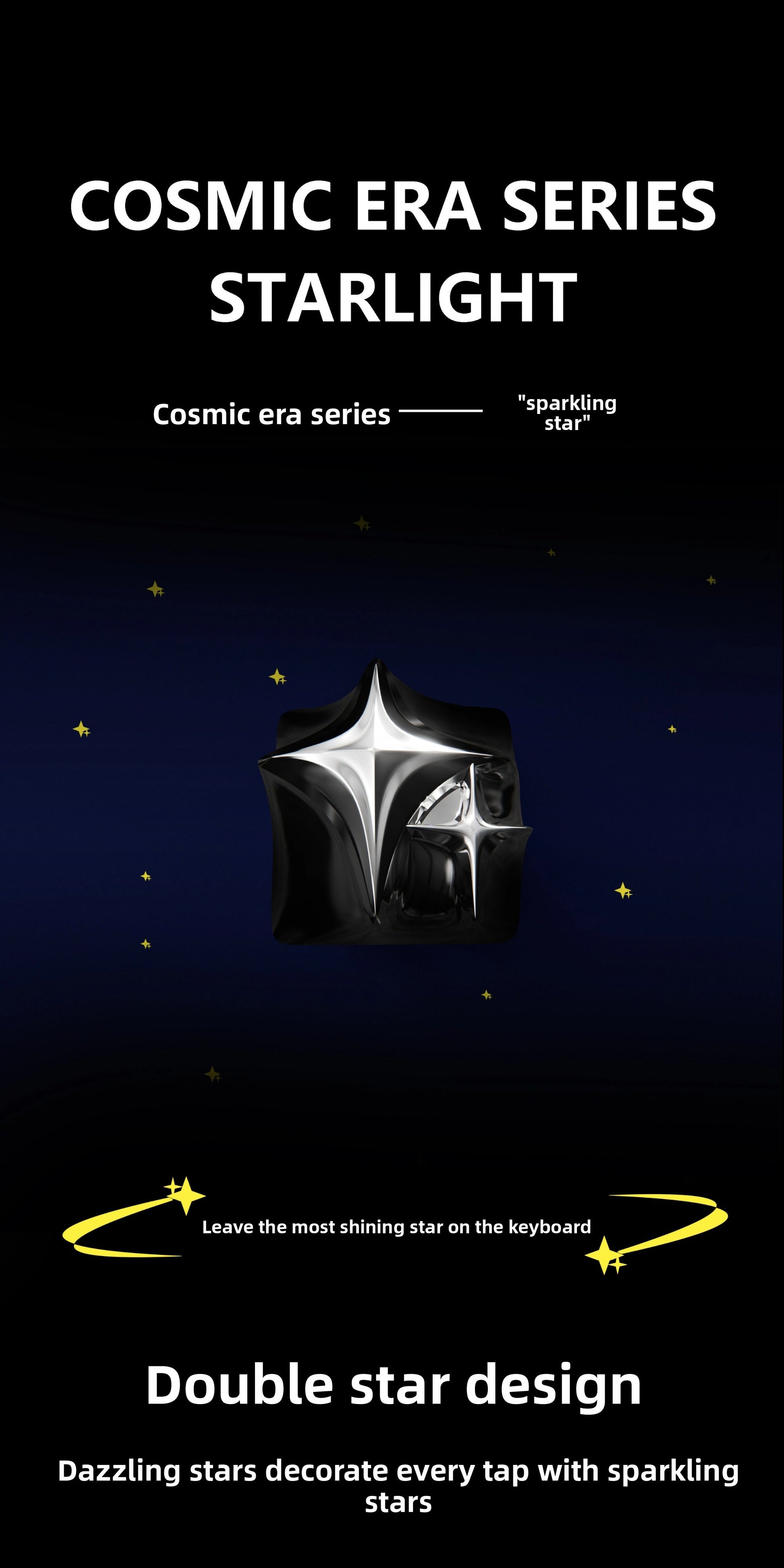 Makingo Cosmic Era Metal Star Keycap – Custom Single ESC Key - Titan Nation