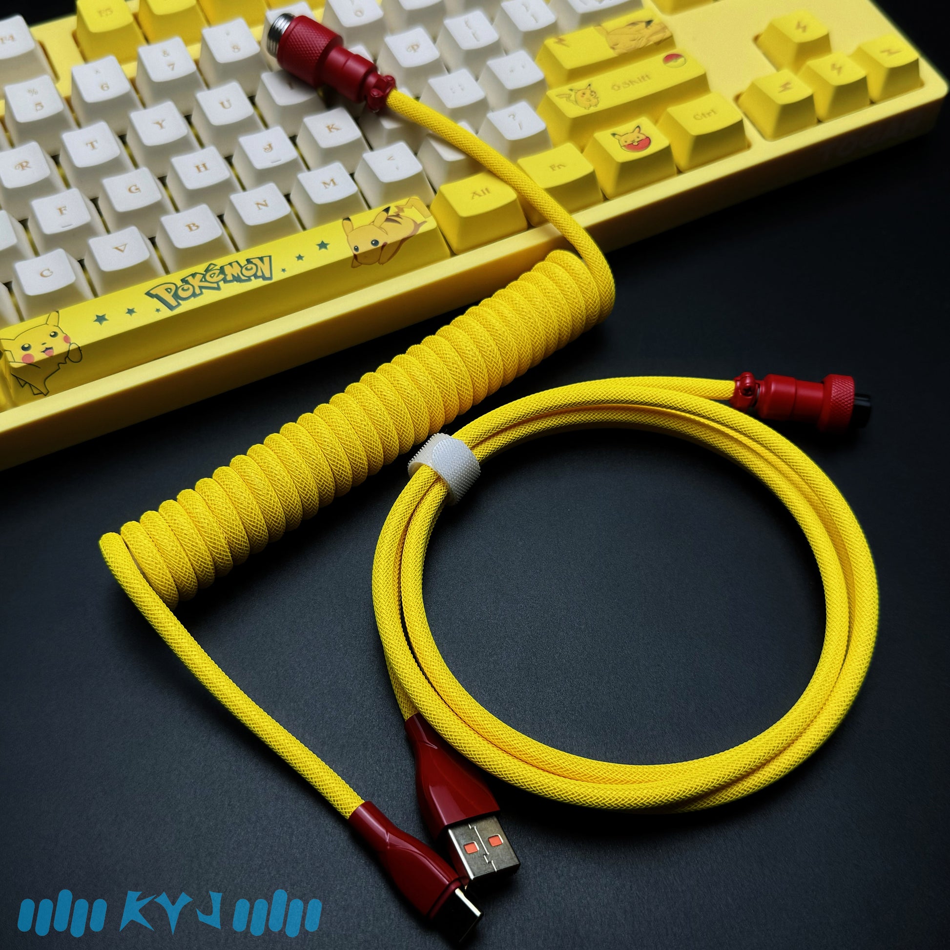 Custom Coiled Type-C Aviator Cable for Mechanical Keyboards – 8K Magnetic Switch Data Cable - Titan Nation