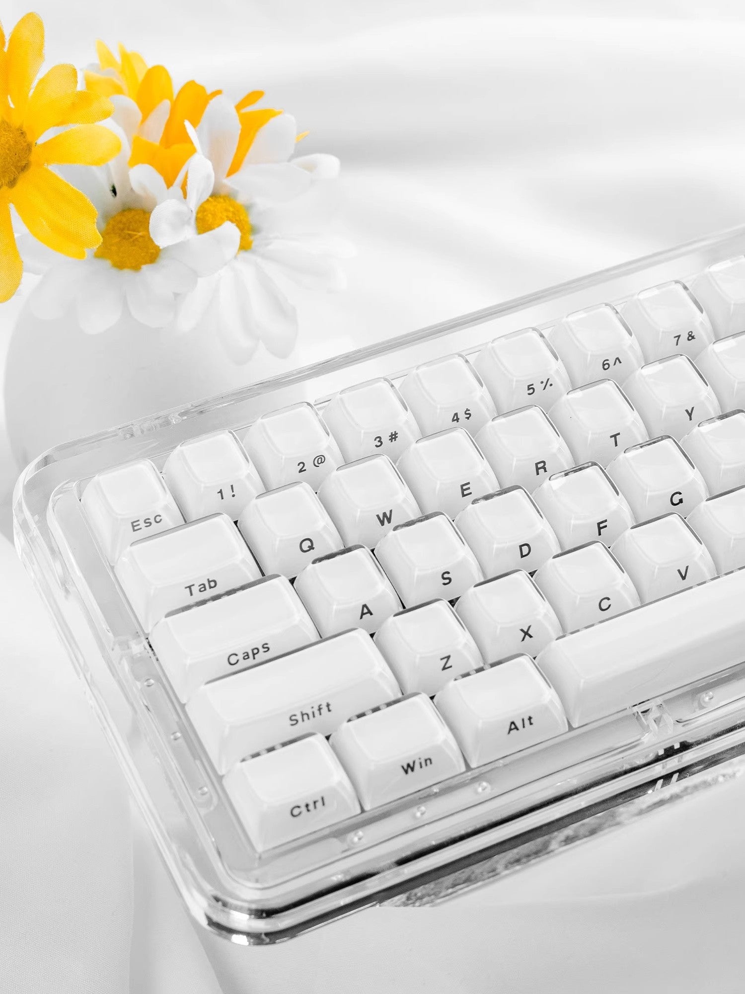 Crystal Jelly Side-Engraved Heart Keycaps – OEM Profile for Wooting - Titan Nation