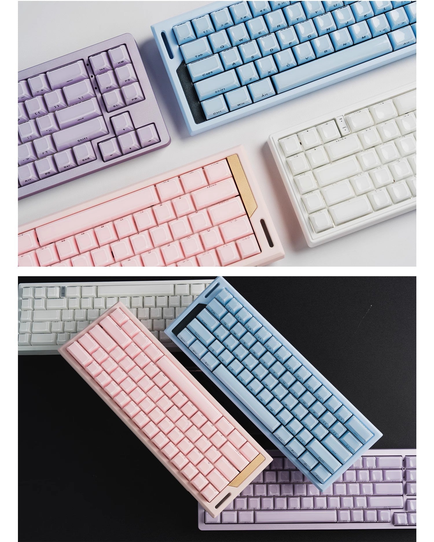 Crystal Jelly Side-Engraved Heart Keycaps – OEM Profile for Wooting - Titan Nation