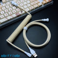 Custom Coiled Type-C Aviator Cable for Mechanical Keyboards – 8K Magnetic Switch Data Cable - Titan Nation
