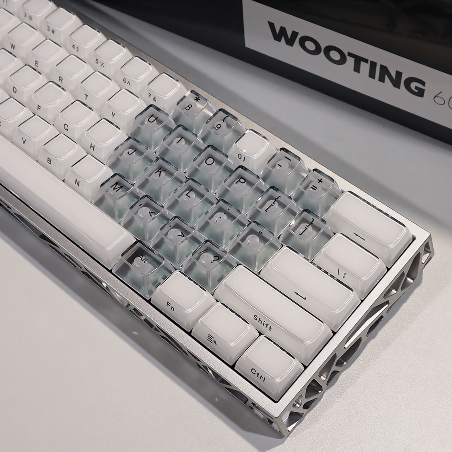 Crystal Jelly Side-Engraved Heart Keycaps – OEM Profile for Wooting - Titan Nation