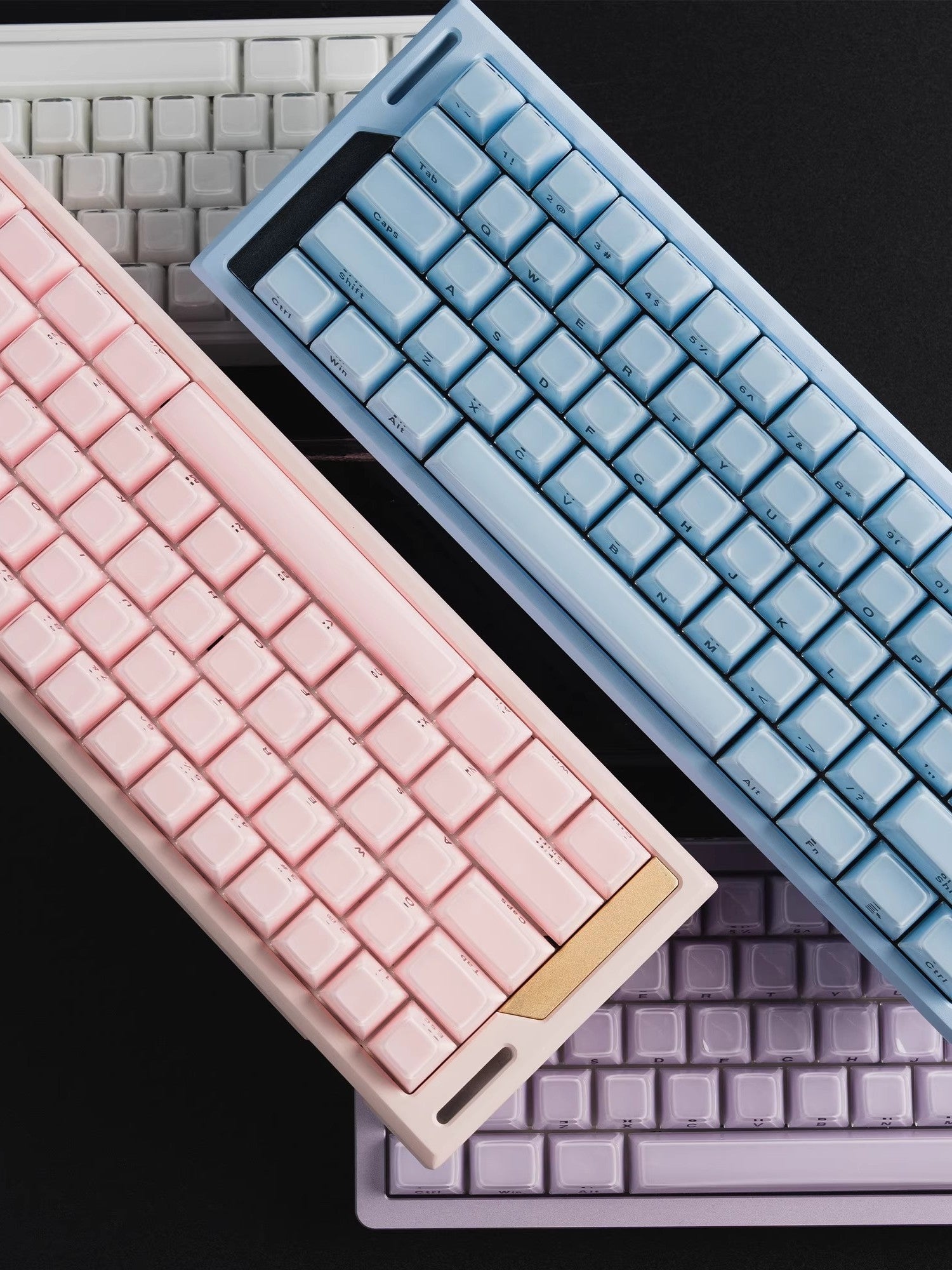 Crystal Jelly Side-Engraved Heart Keycaps – OEM Profile for Wooting - Titan Nation