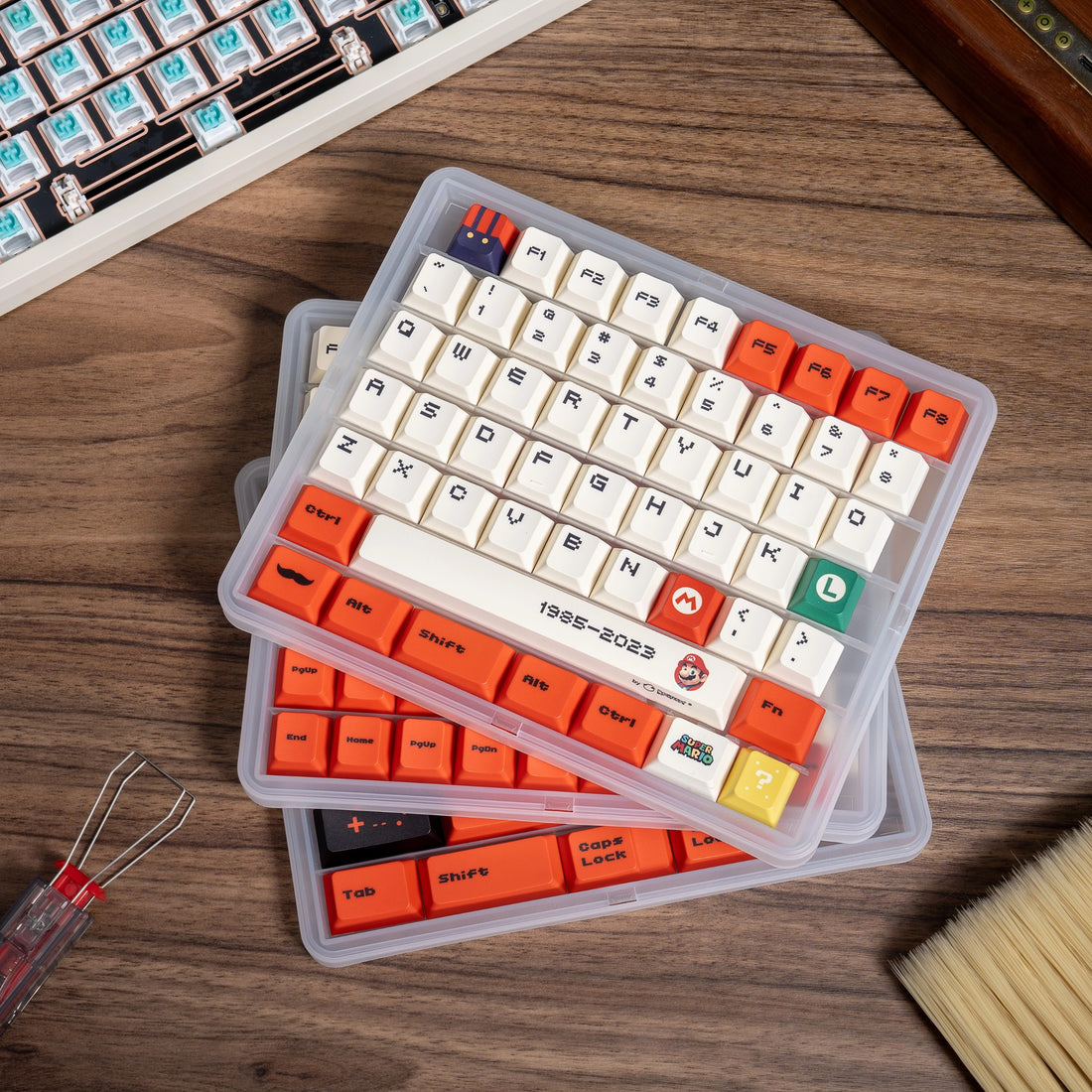 Universal Transparent Keycap Display Box with Dustproof Stackable Lid - Titan Nation
