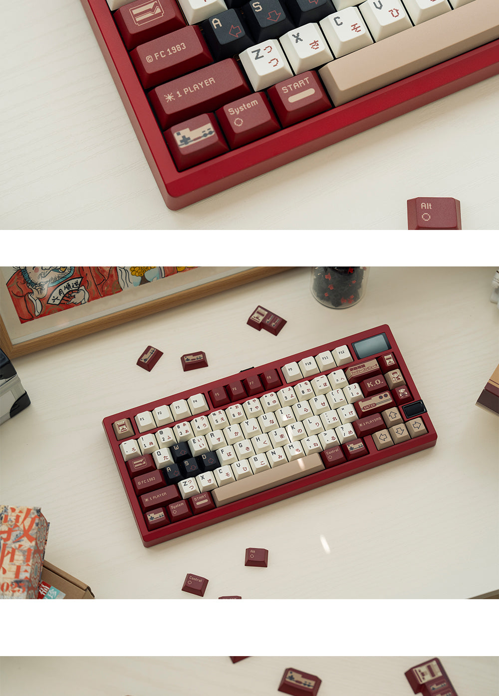 FBB Original SFC 1990 Keycaps – Custom PBT Dye-Sub Set for 87-Key NGC - Titan Nation