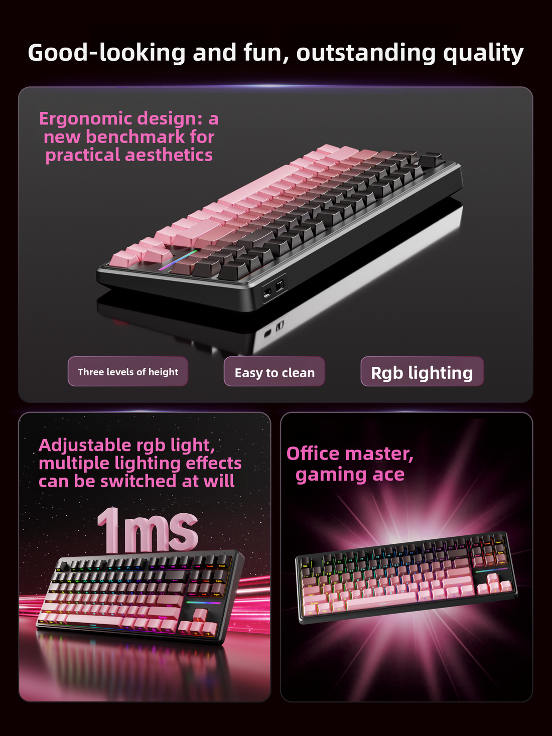 EWEADN V80 Wireless Mechanical Keyboard