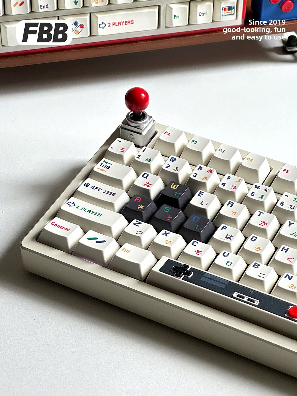FBB Original SFC 1990 Keycaps – Custom PBT Dye-Sub Set for 87-Key NGC