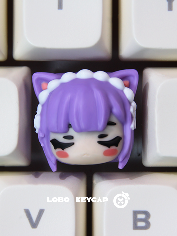 Rem & Ram Anime Artisan Keycap for Mechanical Keyboard Gift