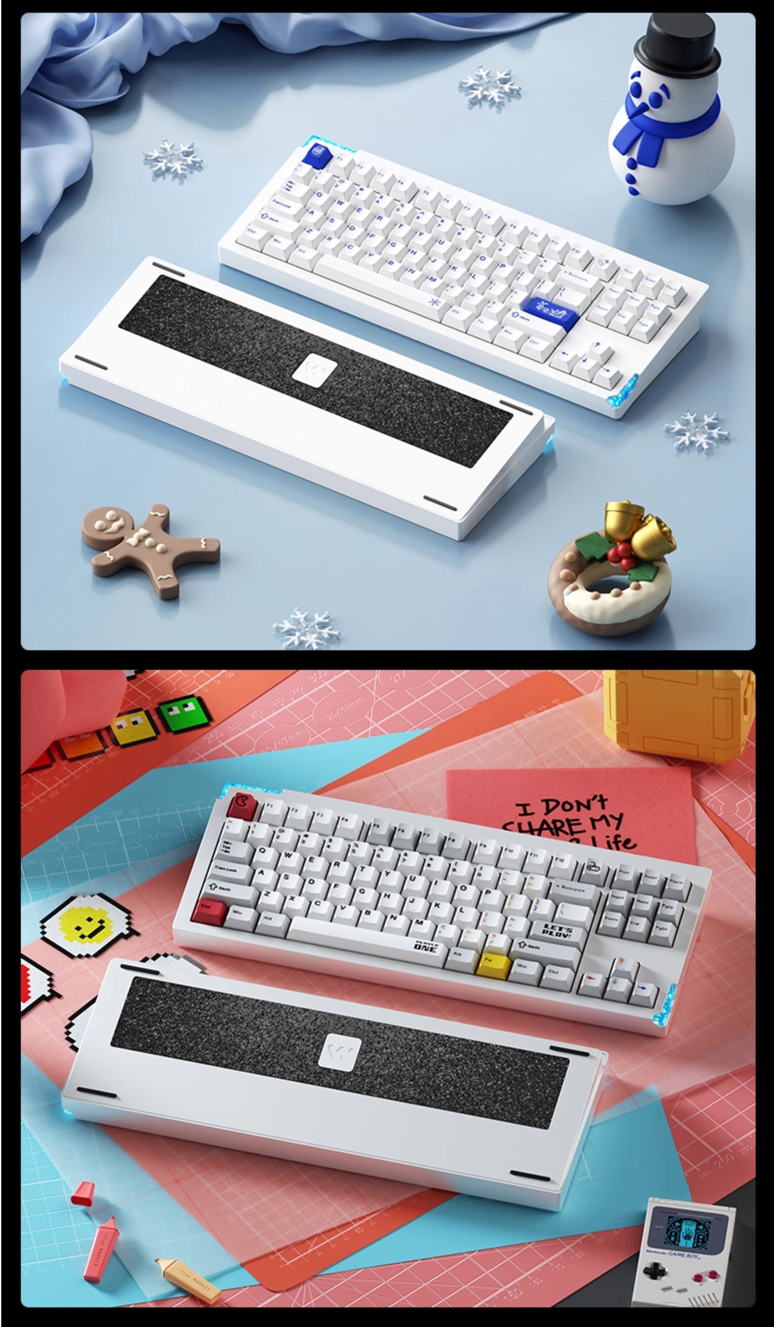 STARS80 V2 Tri-Mode Aluminum Keyboard – Custom Gasket RGB