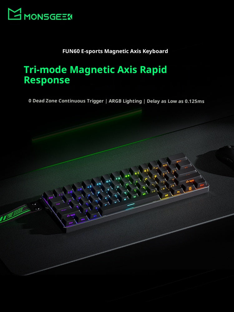 MonsGeek FUN60 Ultra – Aluminum Magnetic Switch Keyboard RT0.01