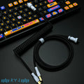 Custom Coiled Type-C Aviator Cable for Mechanical Keyboards – 8K Magnetic Switch Data Cable - Titan Nation