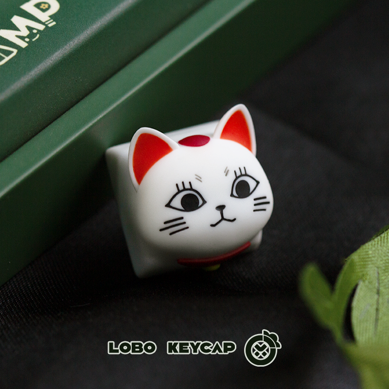 Bold Grandma Cat Cute Anime Resin Keycap – Single ESC Artisan Key - Titan Nation